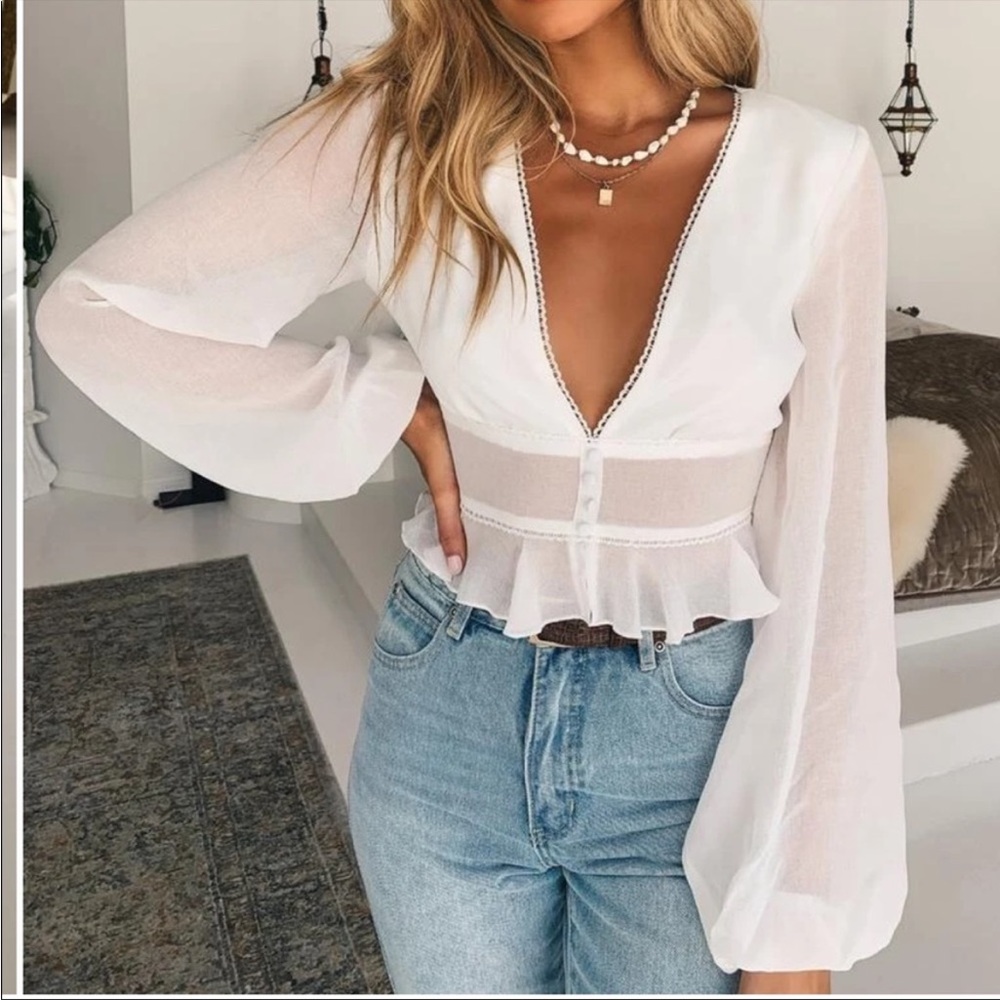 NWT Tiger Mist Bernadette Top - Small